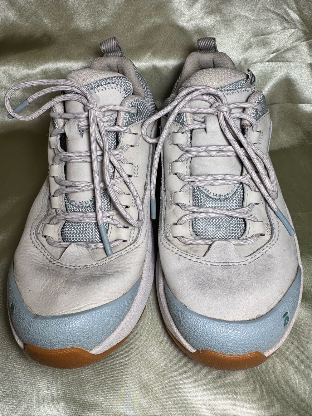 Oboz Sawtooth Low Blue Leather Waterproof Hiking Shoes PYSSCSS24 Women's Size 7 - Picture 2 of 8